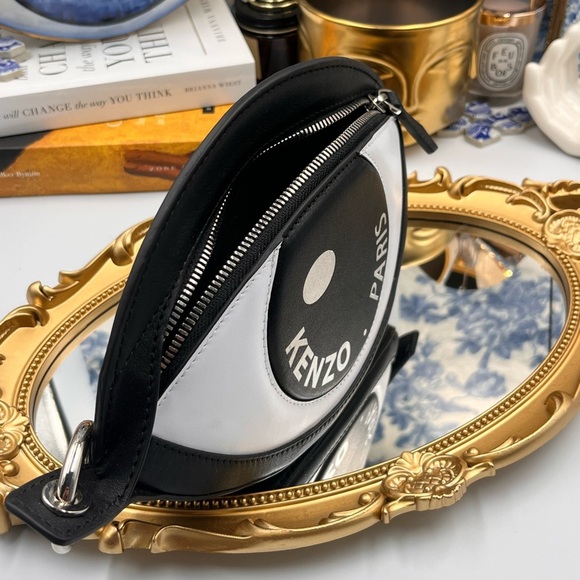 🆕 KENZO 🧿 NWOT Kontact Eye  Leather Clip Pouch - Picture 13 of 16